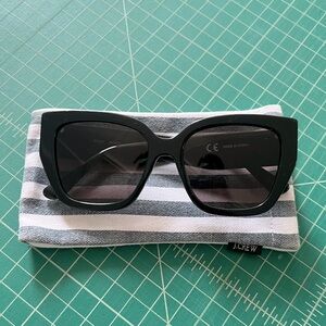 J.Crew Cay oversized sunglasses in black
